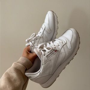 Reebok classic white leather sneakers